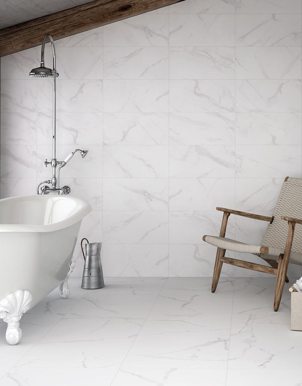 Santa Maria - White Marble - 60cm x 60cm