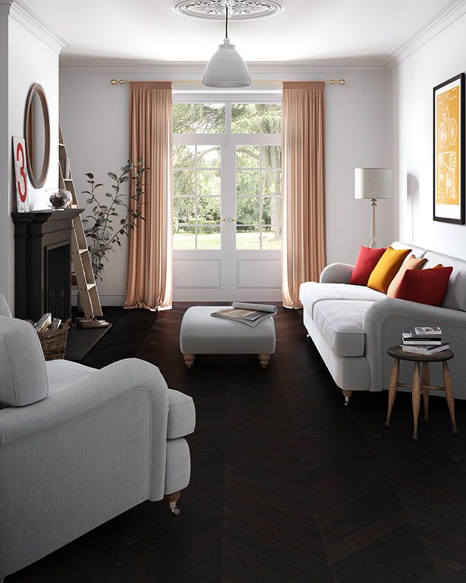 Legacy Chevron Antique Oak Brushed & Lacquered Engineered Wood 4