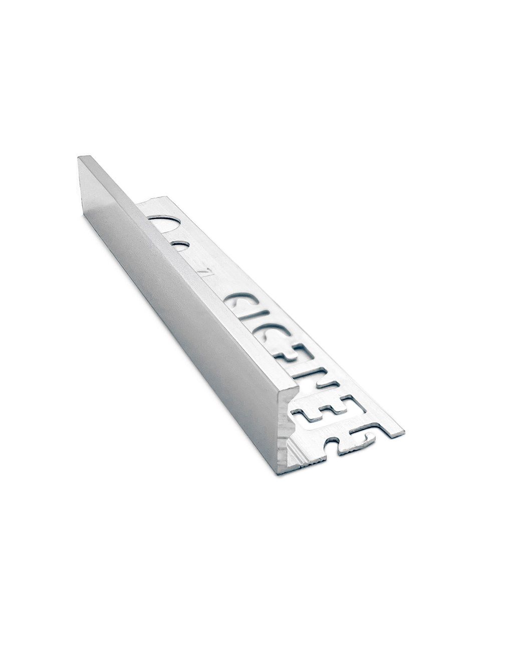 Aluminium Straight Edge Tile Trim - Bright Silver 2