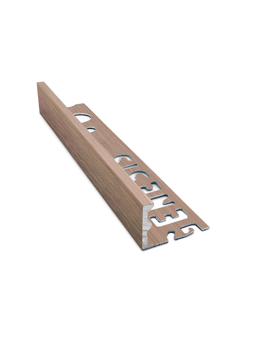 Aluminium Straight Edge Tile Trim - Brushed Copper 2