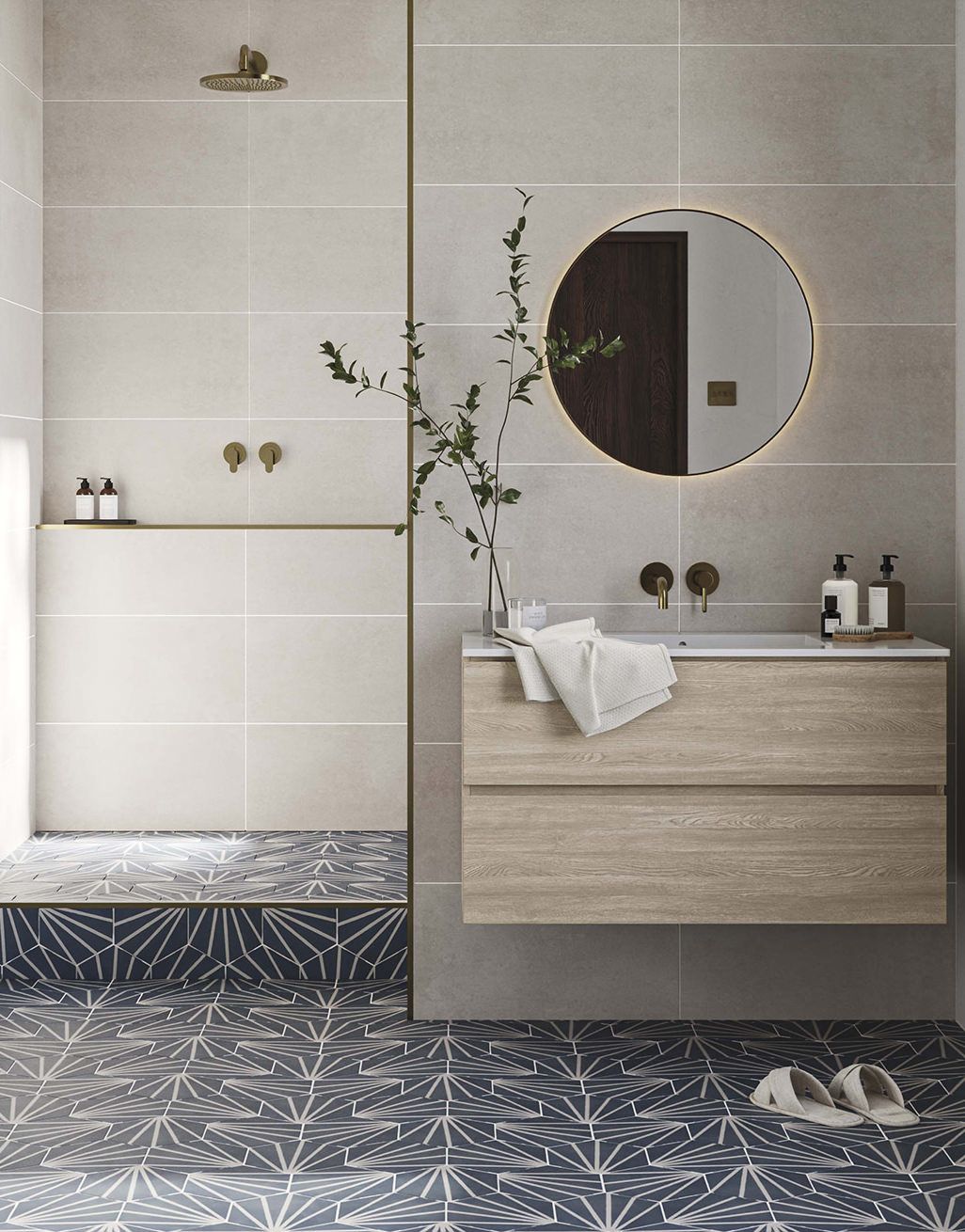 Livorno - Basalt Cream - 30cm x 60cm 5