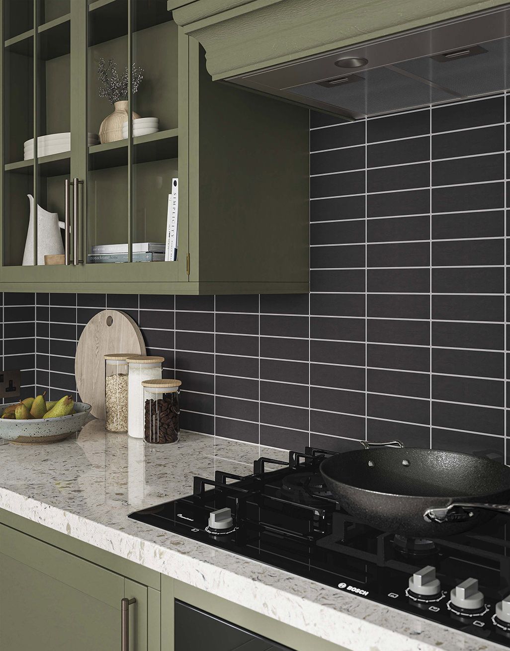 Corin Black Subway Tile 1