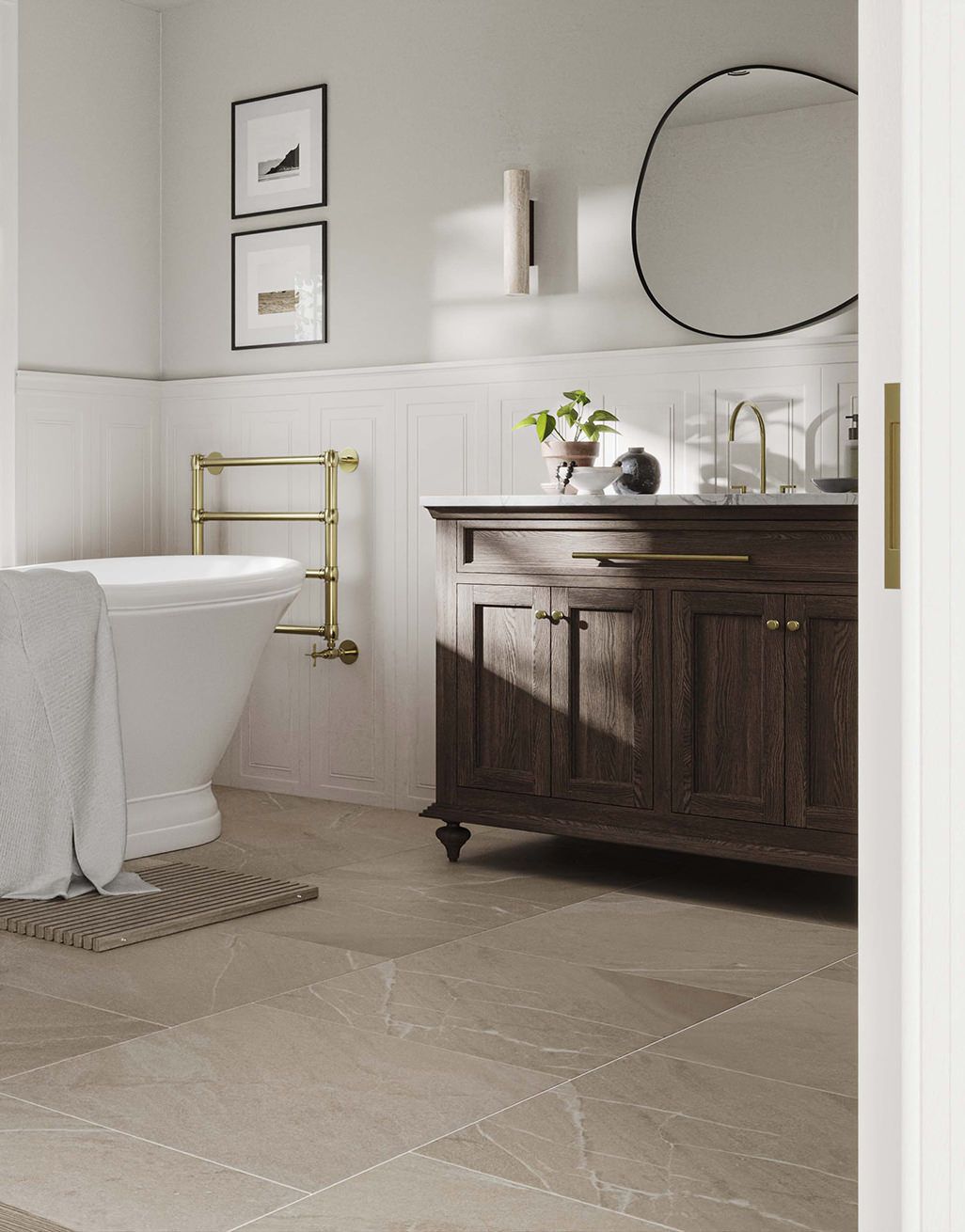 Lissome Ivory Panel Tile 3