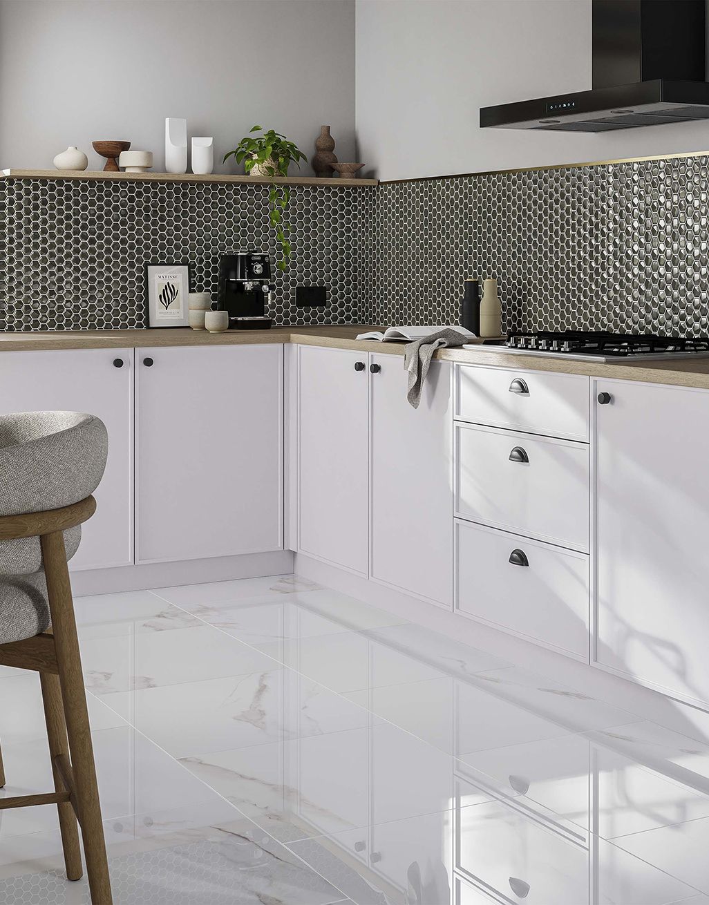 Elowen White Marble 3
