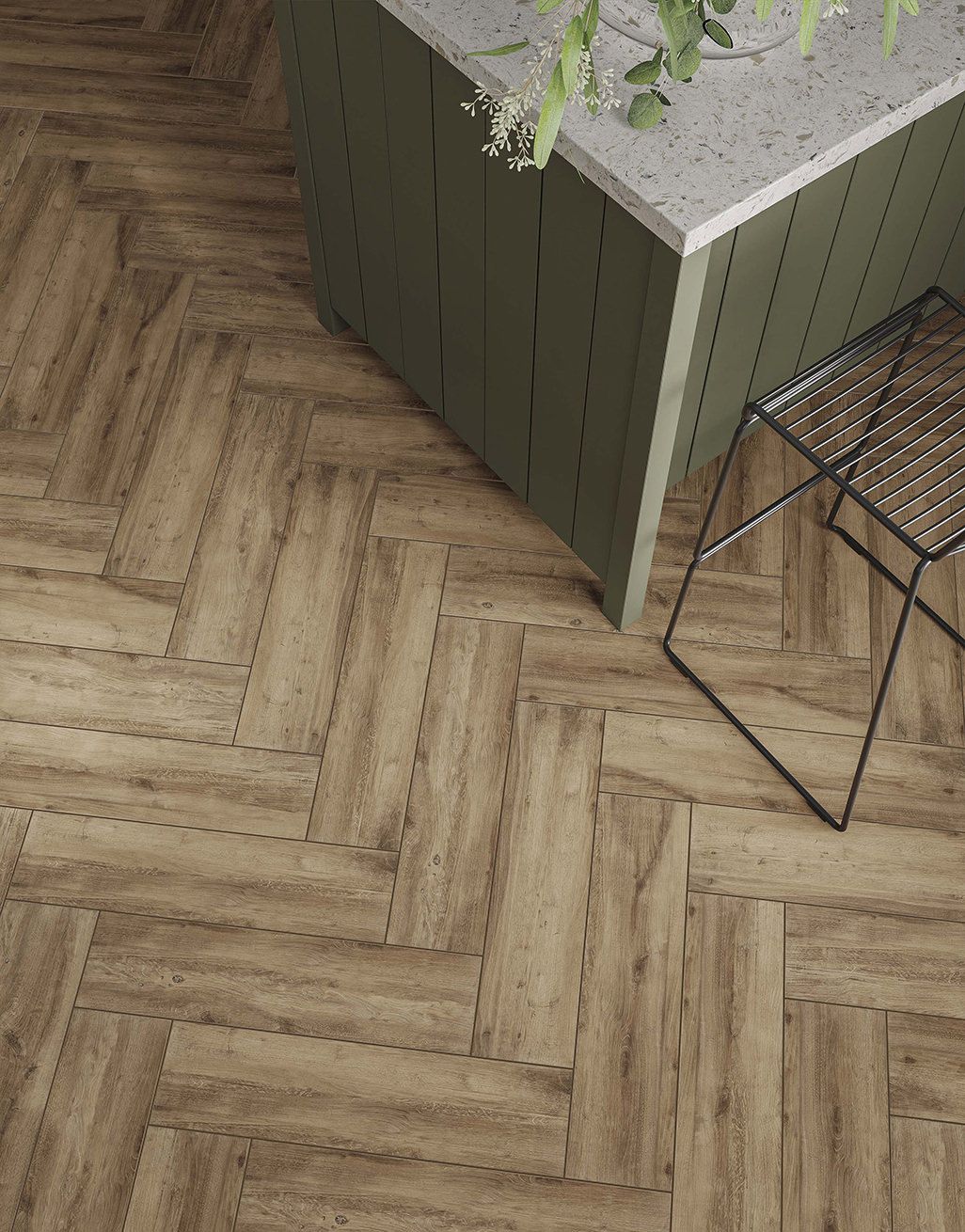 Winslow Natural Oak Herringbone Tile 1