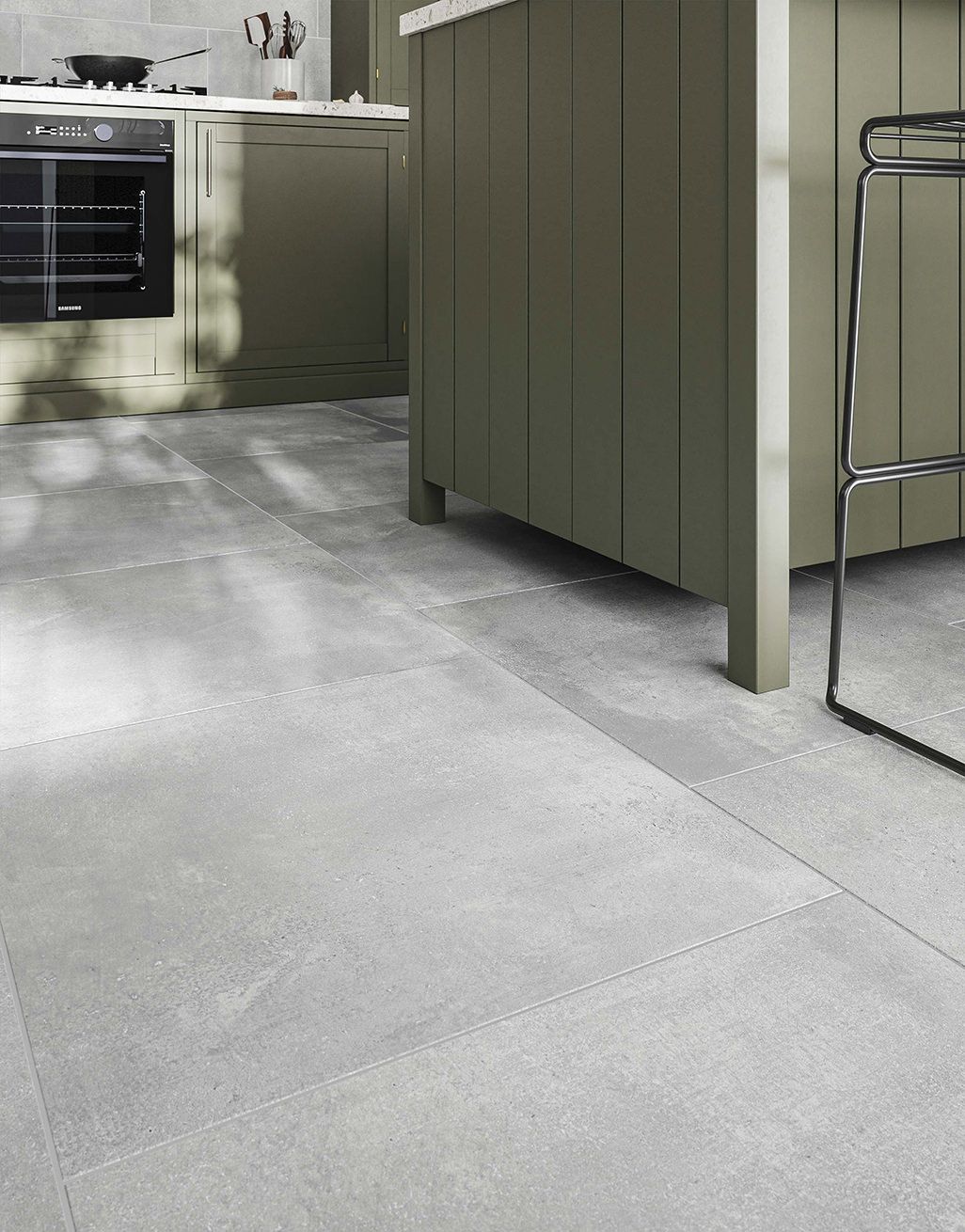 Willow Ash Grey Cement Tile 2