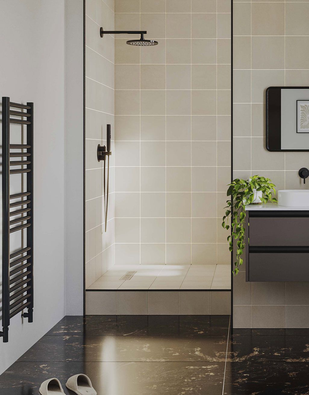 Azaire Black Polished Tile 3