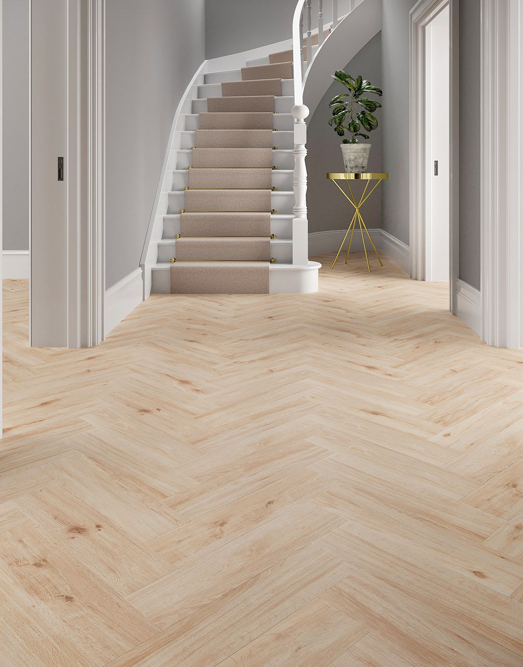 Augustus - Natural Oak Herringbone 1