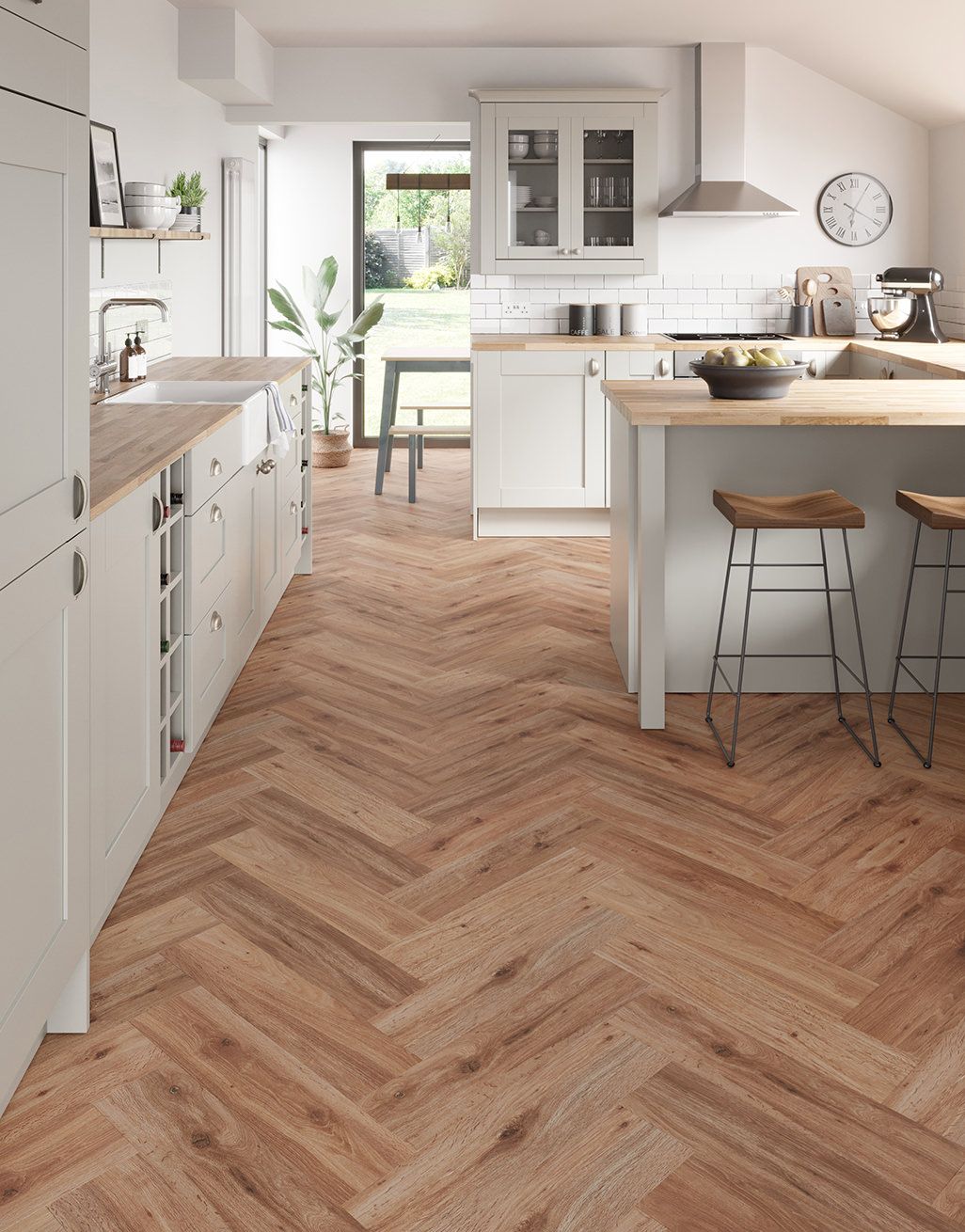 Augustus - Tuscan Oak Herringbone 1