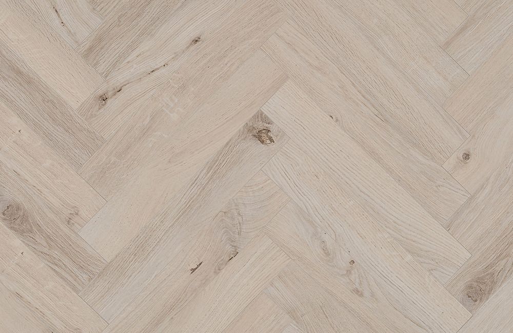 Prime Herringbone - Frosted Oak Laminate Flooring 2