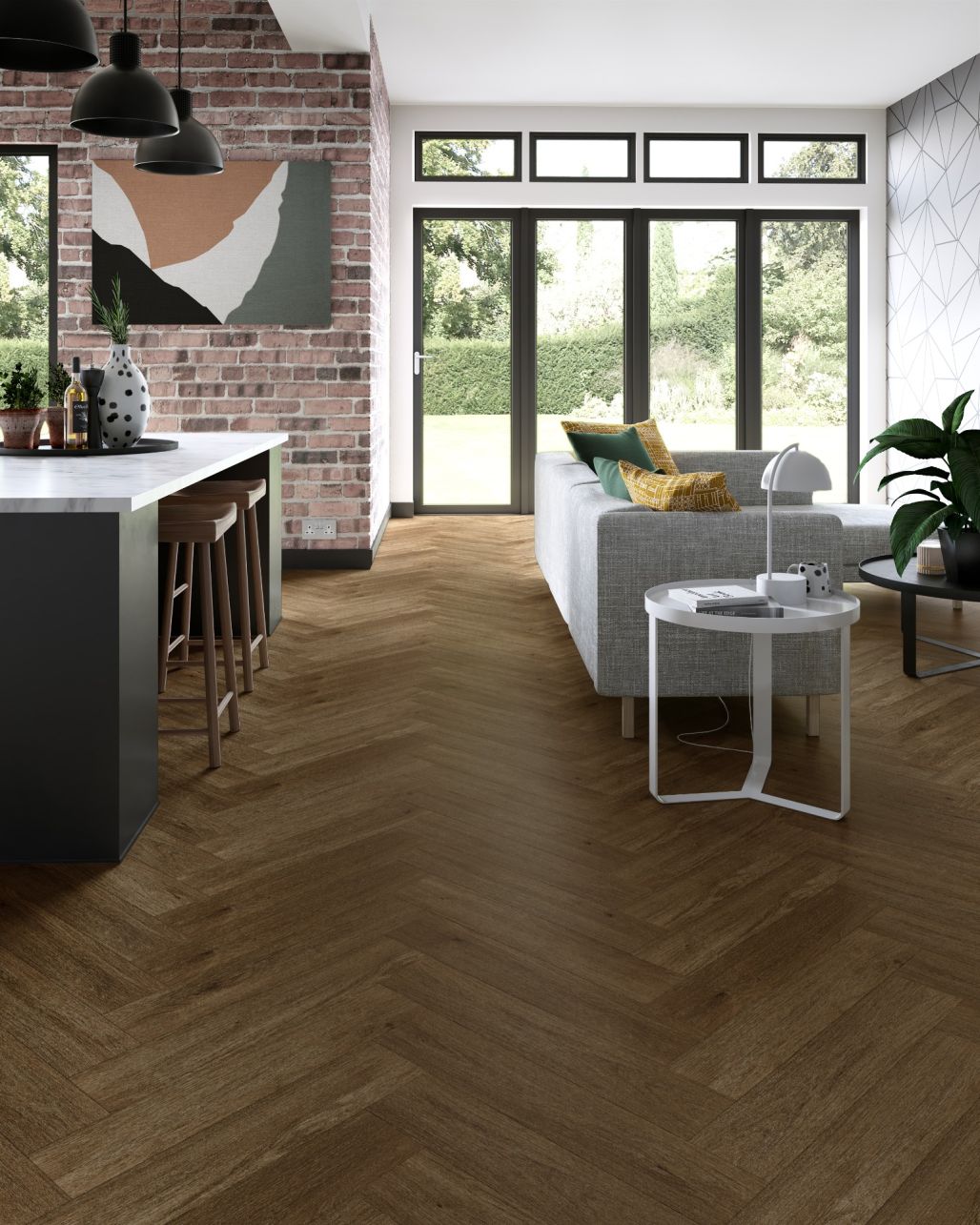 Trade Select SPC Herringbone - Golden Toffee Oak 3