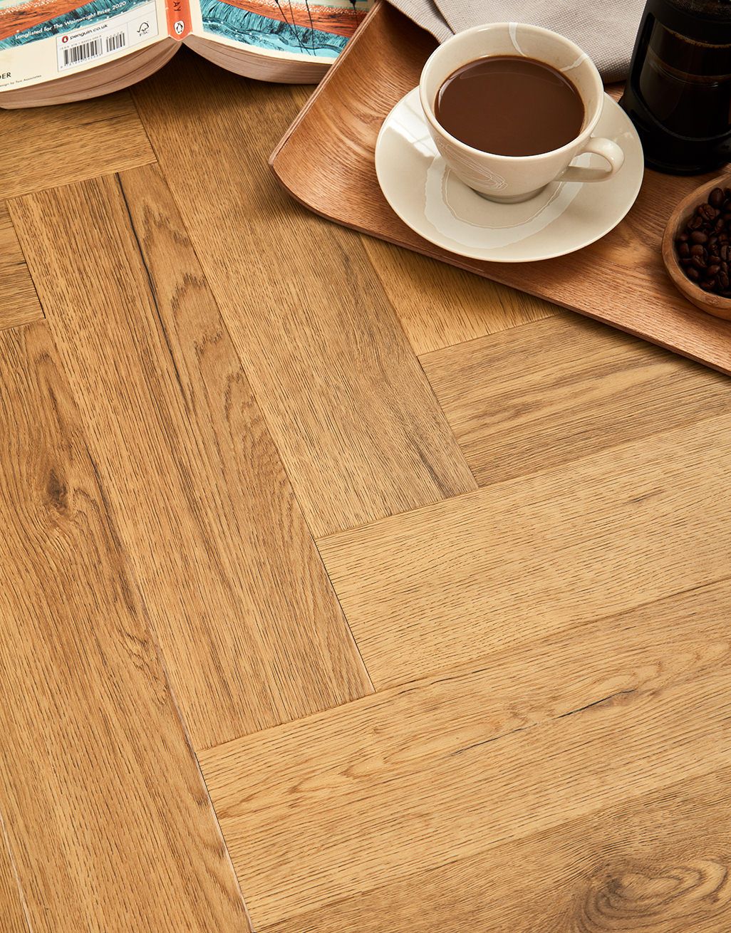 Signature Herringbone - Natural Honey Oak 2