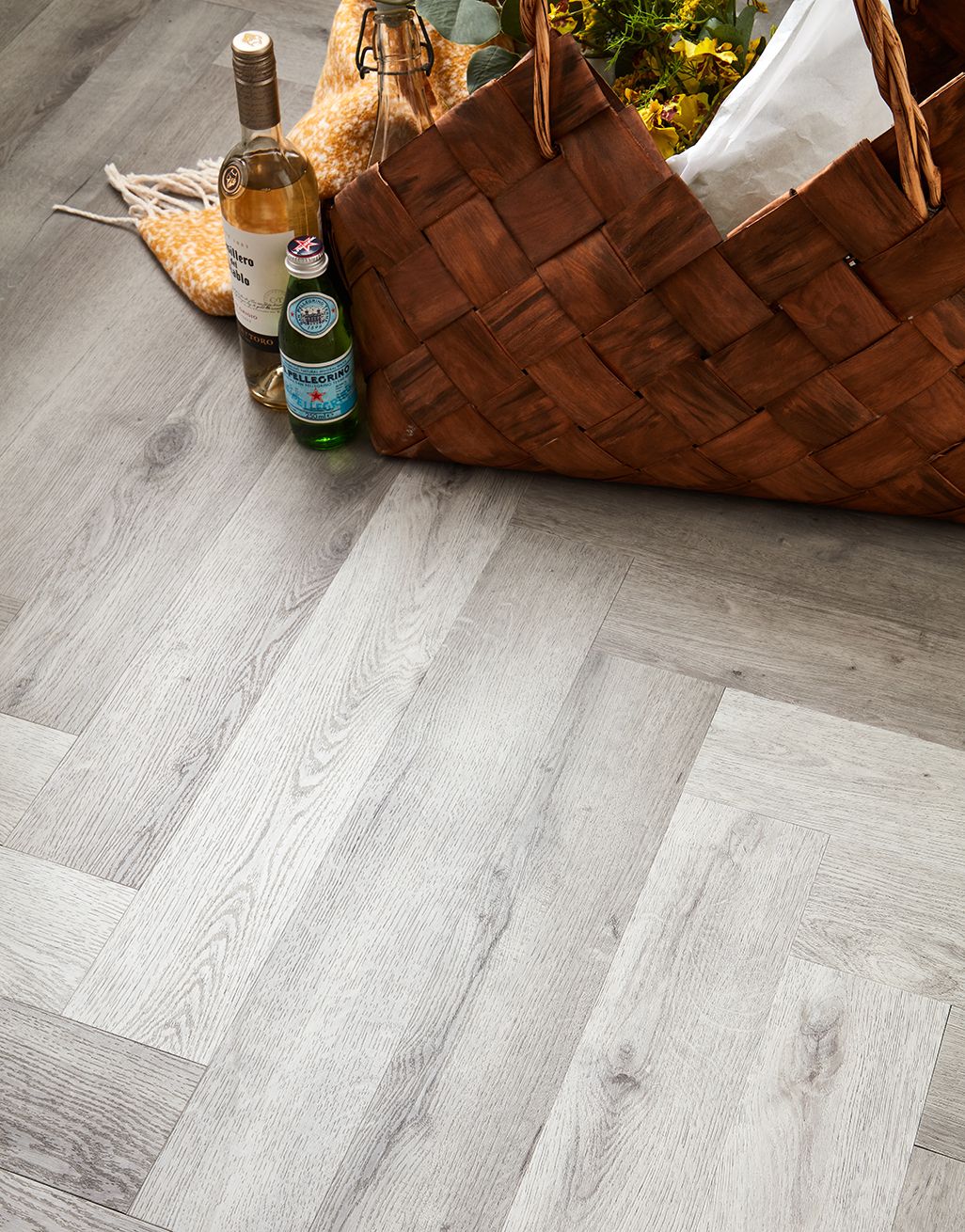 Artisan Herringbone - Shoreline Grey Oak 3