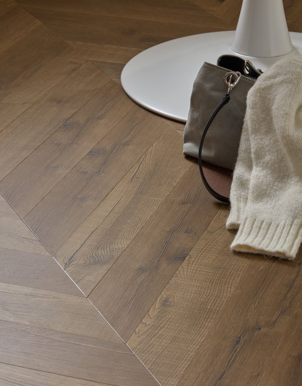 Signature Chevron - Rich Toffee Oak 2