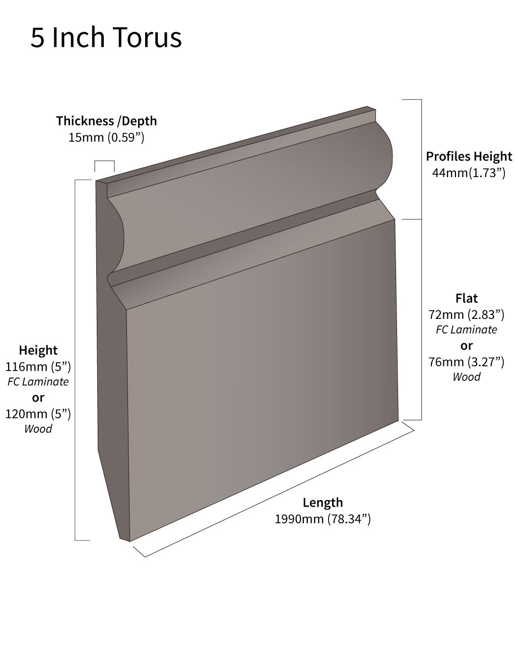 WS3 Solid Oak Skirting 3
