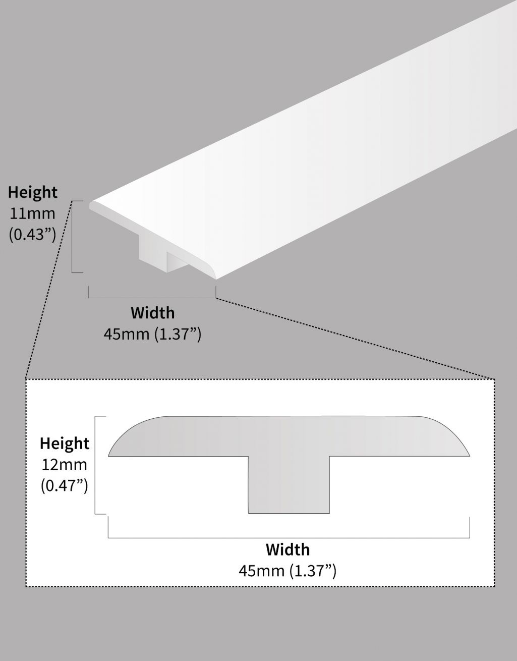 FC68 - Steel Grey T-Profile 2