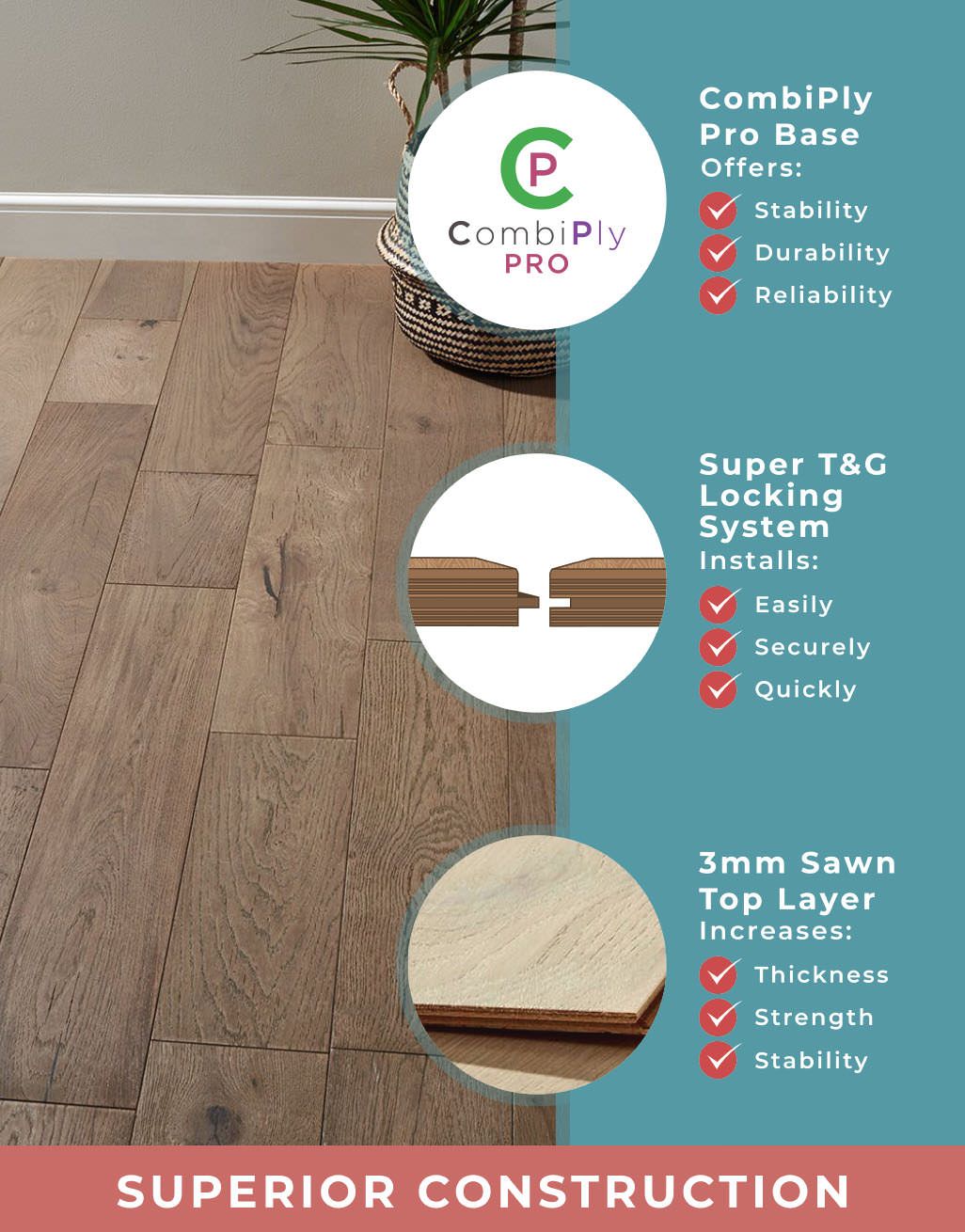 Manhattan Boathouse Oak Brushed & Oiled Engineered Wood Flooring 4