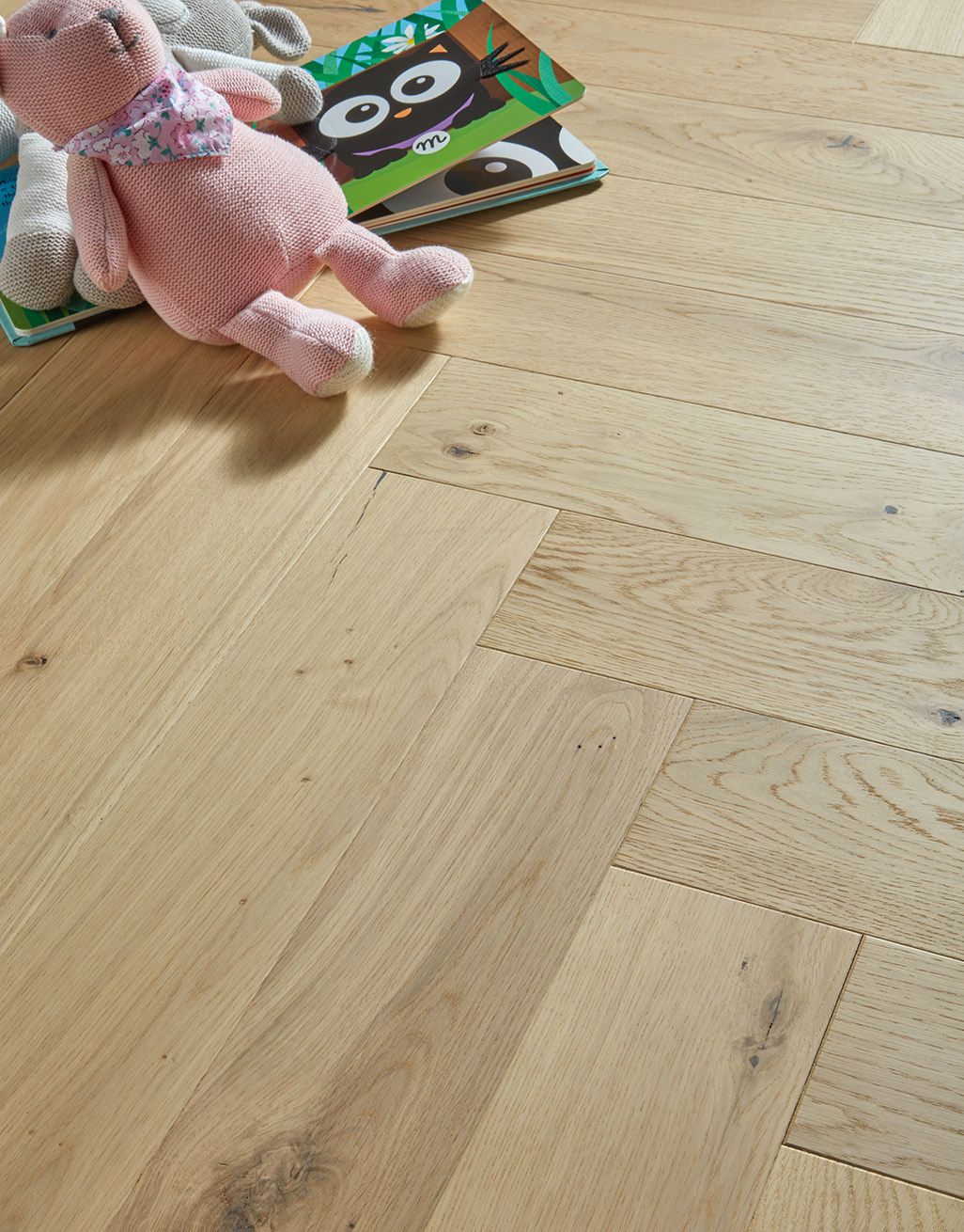 Bayswater Herringbone - Vanilla Oak Brushed & Oiled Engineered Wood Flooring 2