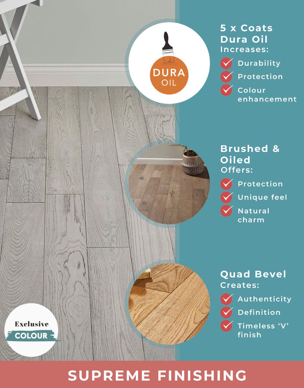 Loft Polar Oak Brushed & Oiled Engineered Wood Flooring 5