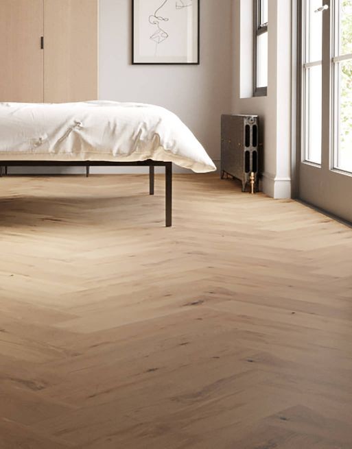 Legacy Herringbone Soft Vanilla Oak Engineered Wood Flooring