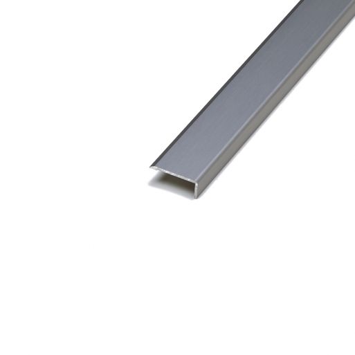 10mm Stair Nosing - Stickdown - Aluminium Satin