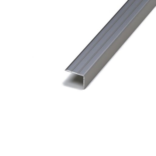 20mm Stair Nosing - Stickdown - Aluminium Satin