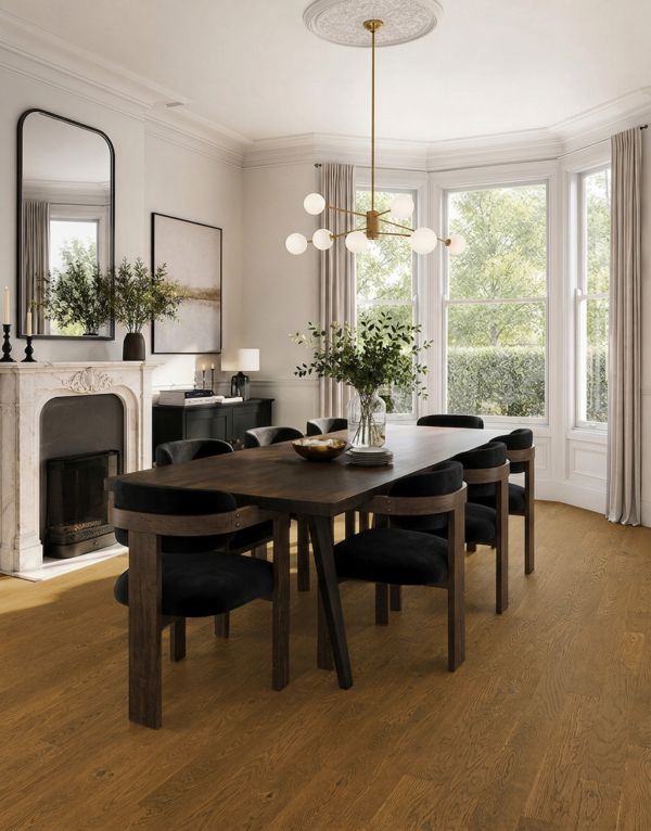 Carpenters Choice 110mm Golden Oak Brushed & Lacquered Engineered Wood Flooring