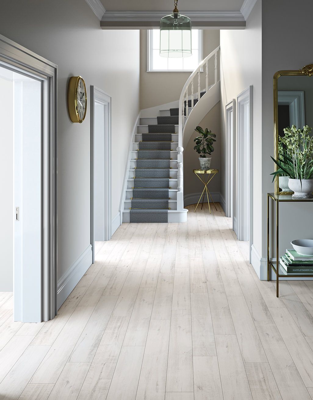 Villa Gala Oak White Laminate Flooring Direct Wood Flooring