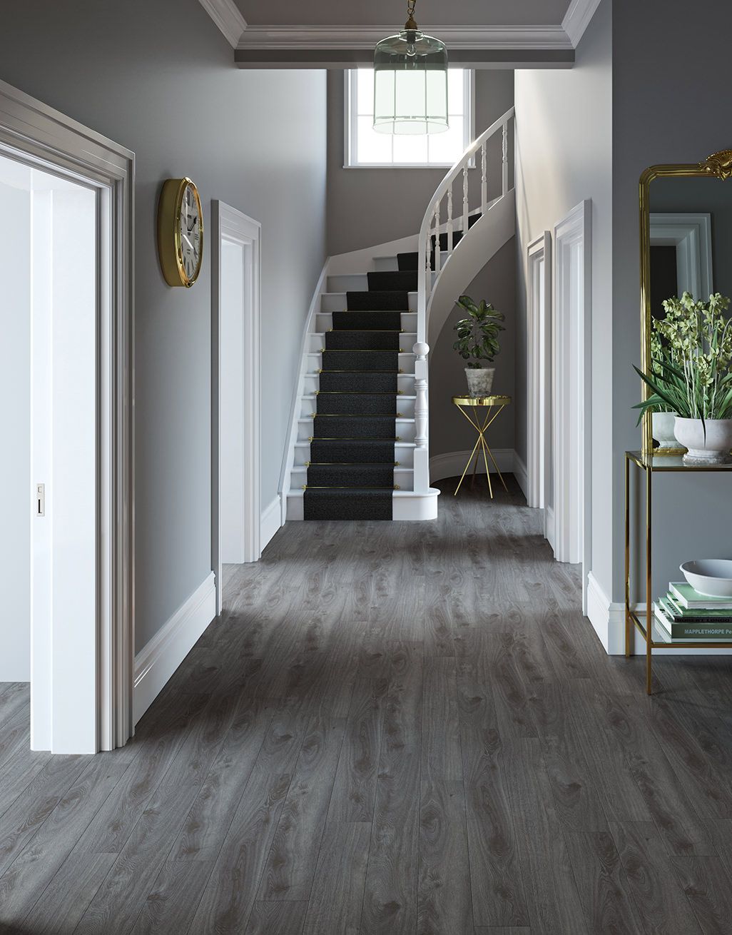 Prestige Grey Oak Laminate Flooring, Charcoal Grey Laminate Flooring