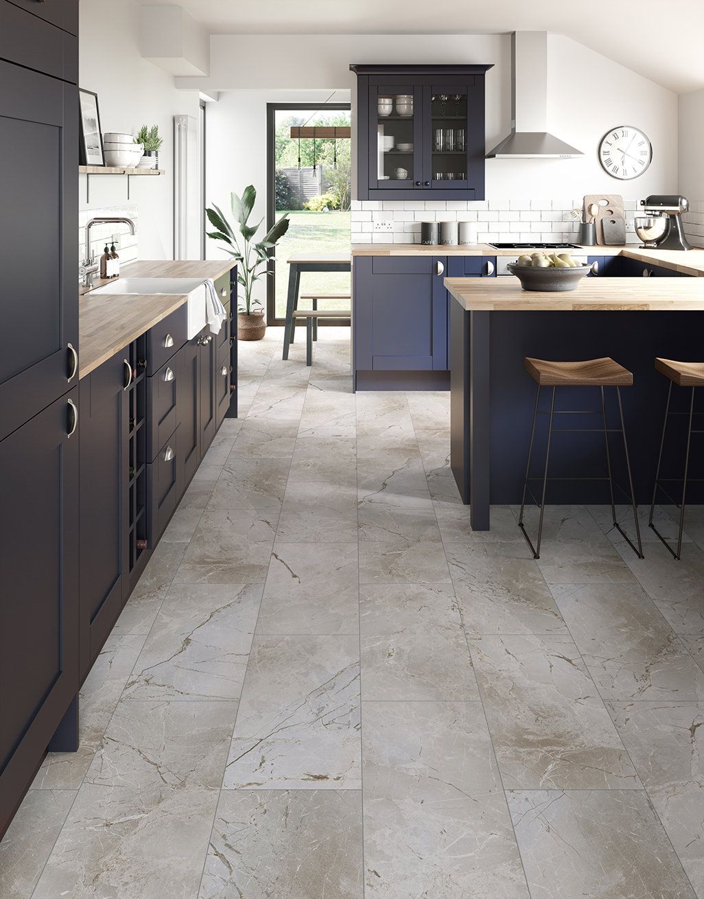 Light Grey Marble Laminate Flooring, Grey Marble Kitchen Floor Tiles