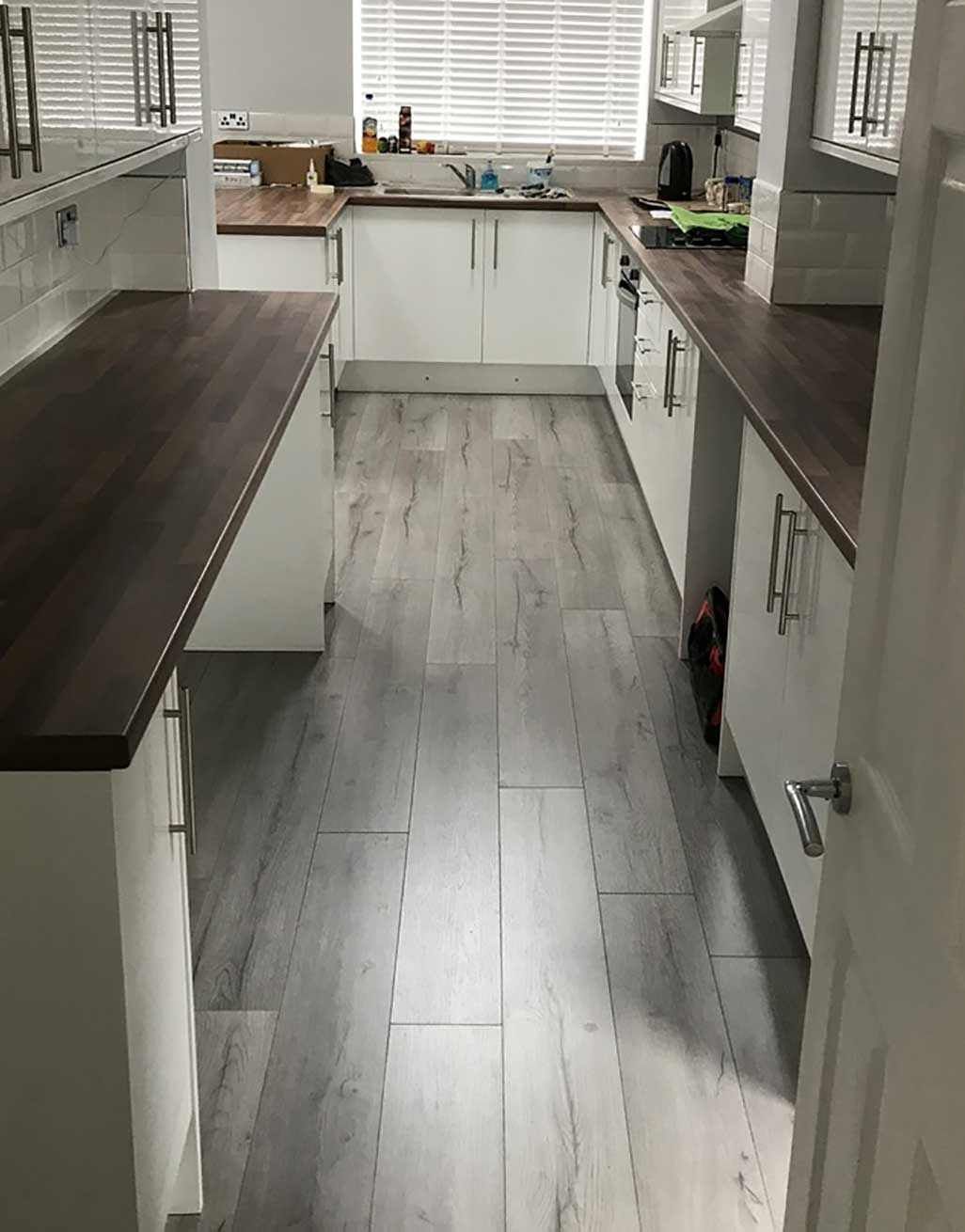 Loft Dark Grey Laminate Flooring, Kitchen With Grey Laminate Flooring
