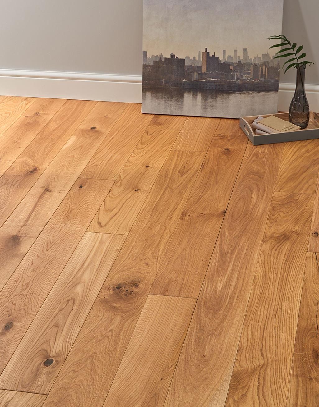 Deluxe Natural Oak Solid Wood Flooring, Real Wood Hardwood Floors