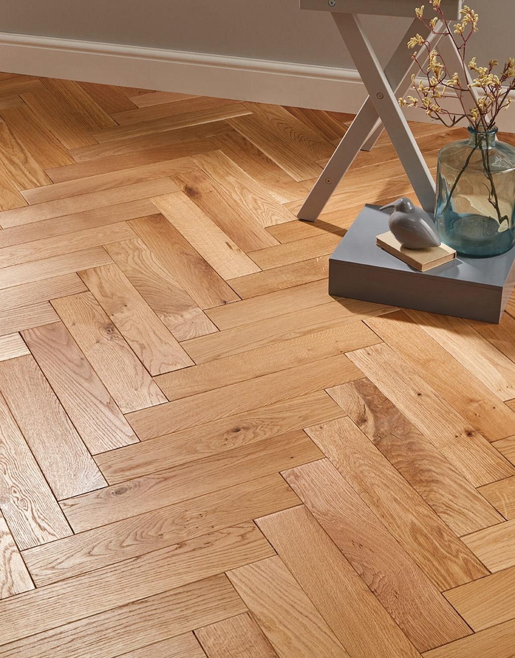 Park Avenue Herringbone Natural Oak Solid Wood Flooring Direct