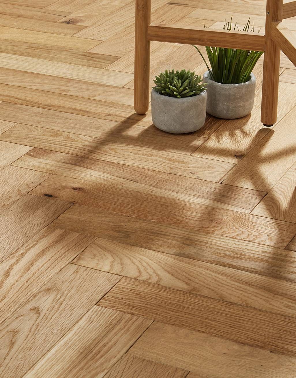 Oxford Herringbone Natural Oak Engineered Wood Flooring Direct Wood
