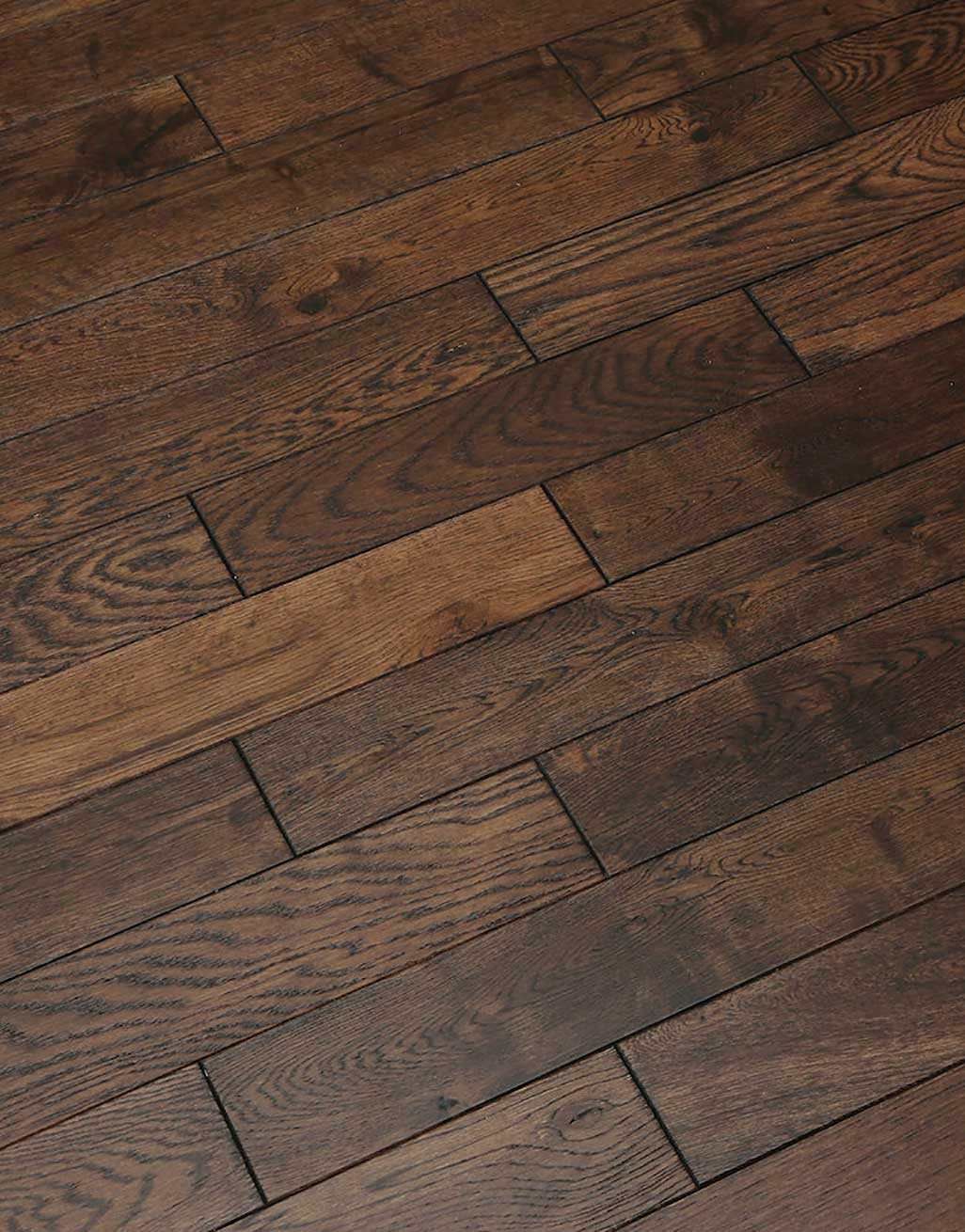Espresso Oak Brushed Lacquered Solid Wood Flooring Direct Wood Flooring