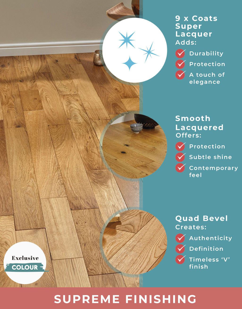 Studio Natural Oak Lacquered Engineered Wood Flooring Direct Wood