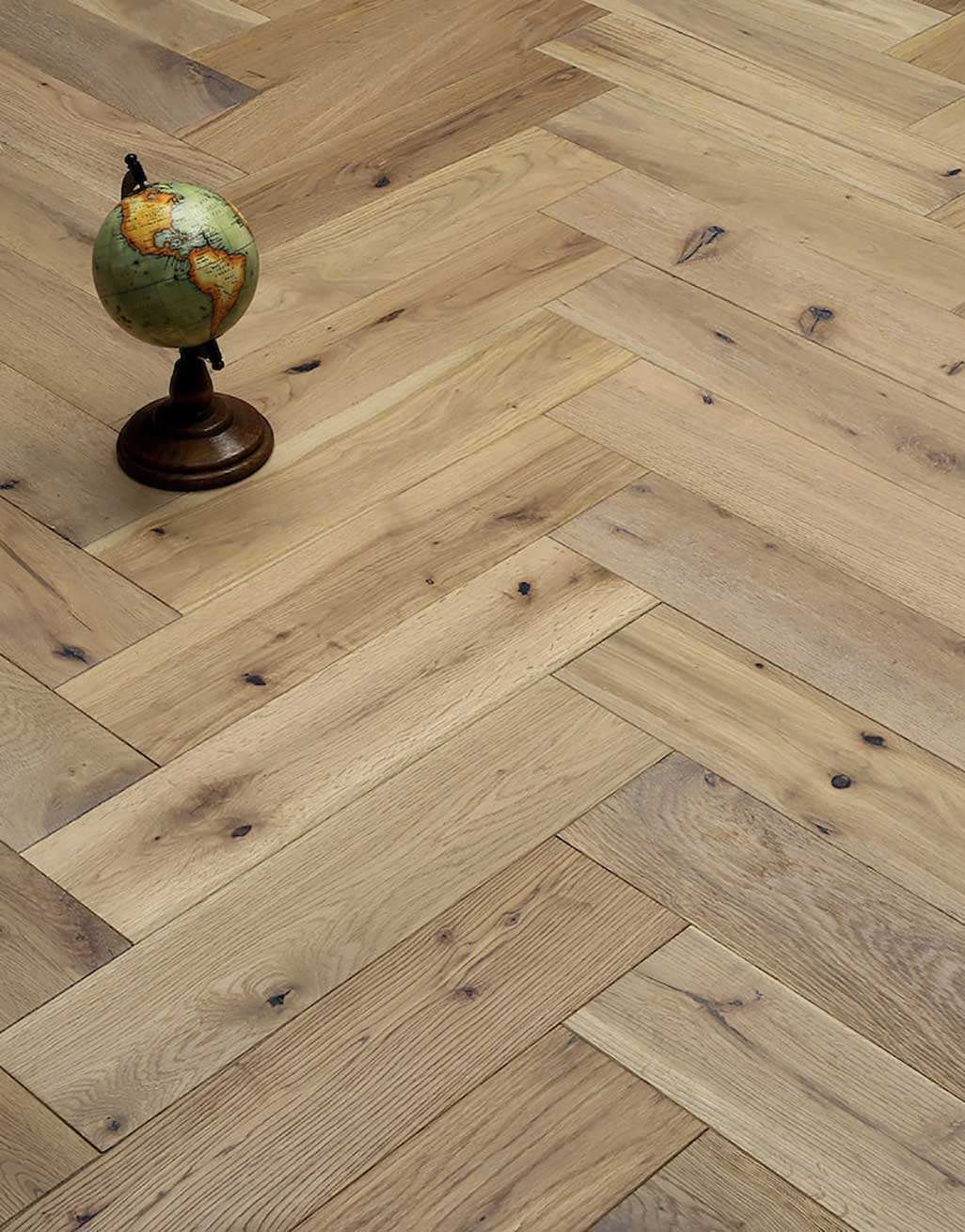 Brooklyn Nautical Herringbone Oak Engineered Wood Flooring | Direct