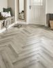 EvoCore Design Floor Artisan Herringbone - Whitewashed Cottage Oak