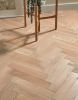 Park Avenue Herringbone Silk Grey Oak Solid Wood Flooring