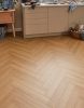 Luxe Herringbone - Sandy Beige Oak Laminate Flooring