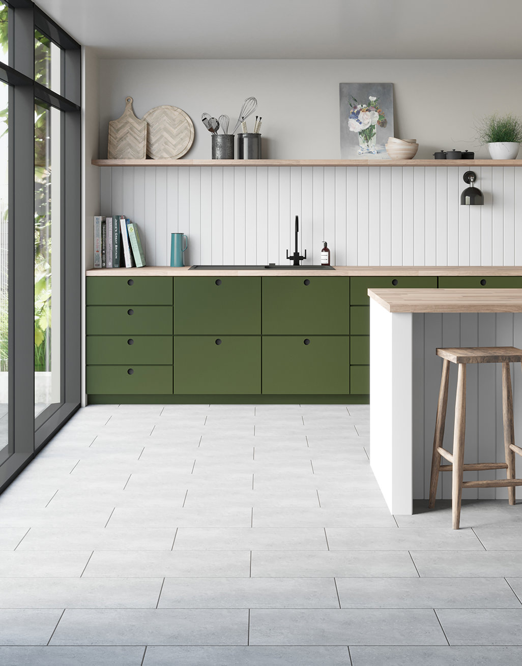 Livorno - Basalt Cream - 30cm x 60cm