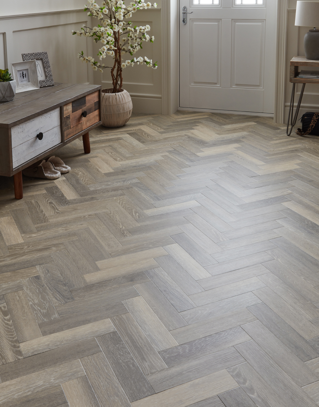 Elegance Herringbone - Sandy Cove Oak