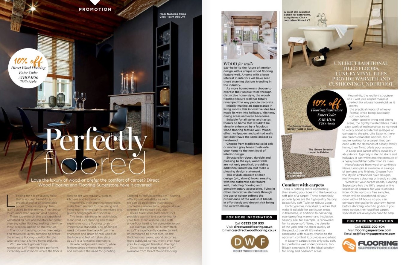 DWF featured in at home magazine