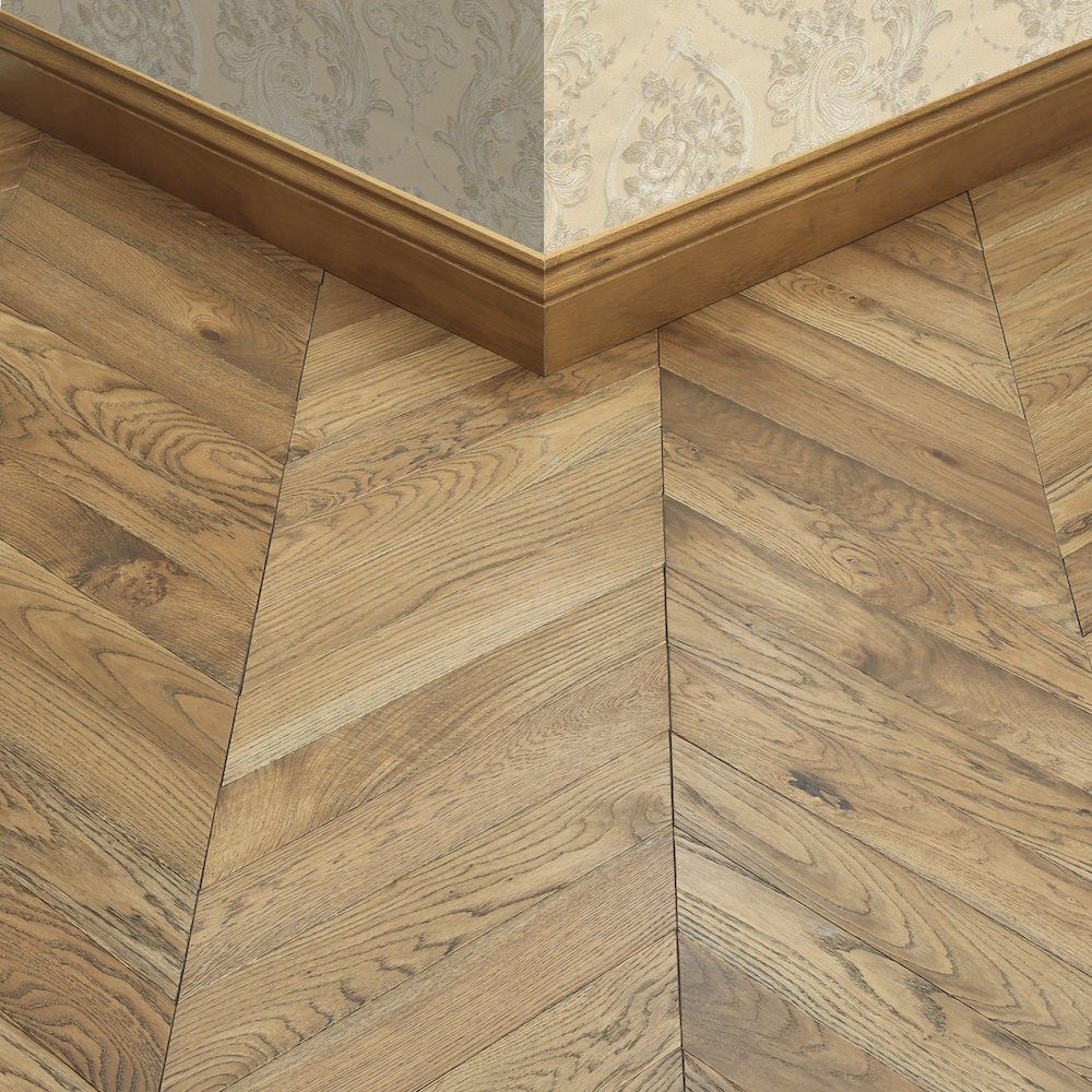 Park Avenue Georgian Oak Chevron Parquet