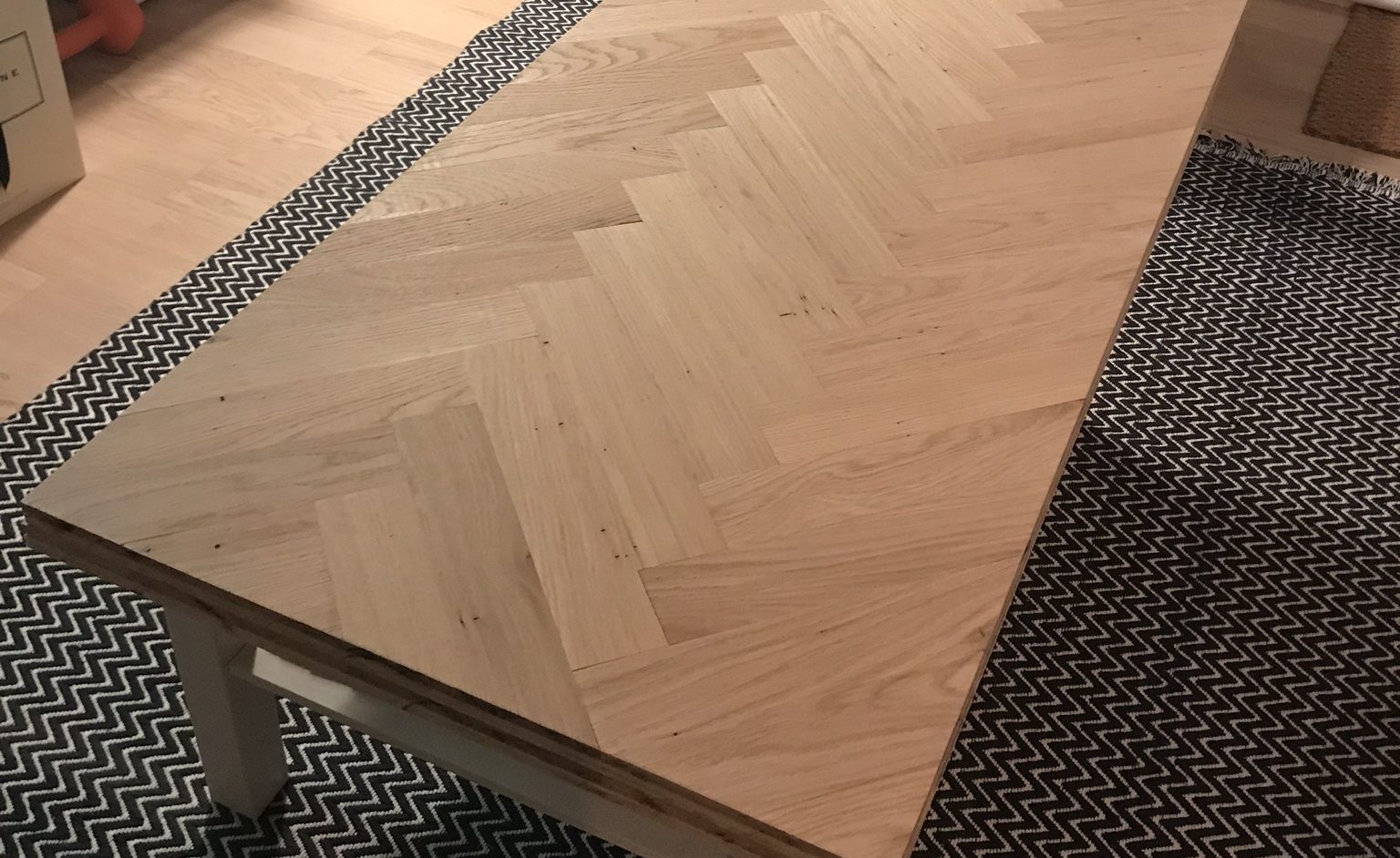 Herringbone Flooring Table