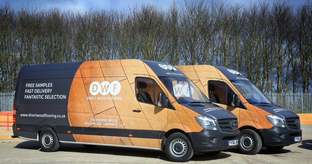 Direct Wood Flooring Delivery and Free Returns Service Sprinter Van