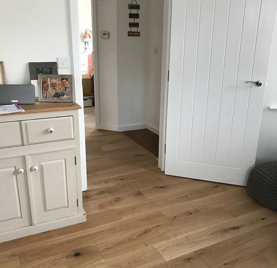 Wide Planks with Light Colour in Small Room