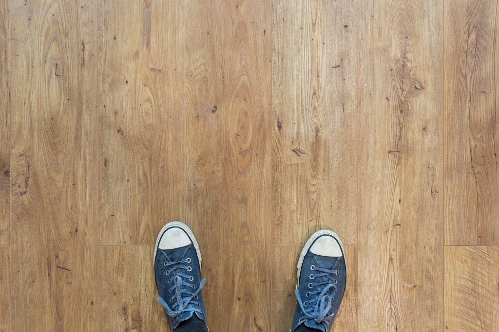 Keeping shoes off can help to maintain laminate flooring