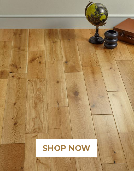 Manor Natural Oak Lacquered Engineered Wood Flooring