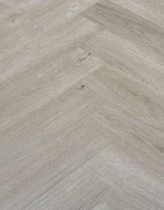 Herringbone Light Grey Oak LVT Flooring